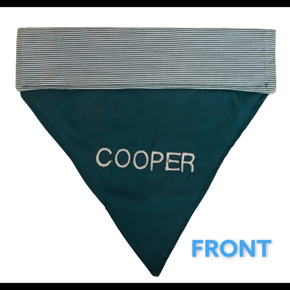 DOG BANDANA EMBROIDERED PERSONALIZED COOPER - Picture 2 of 7